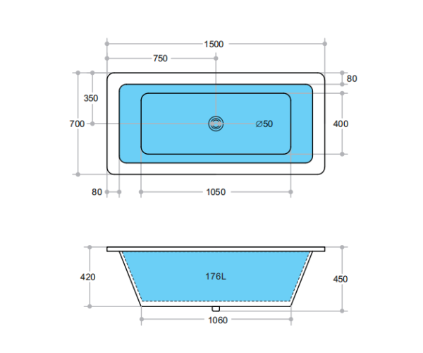 BATHTUB | KDK KBT-1 Dunton Insert Bath Online now