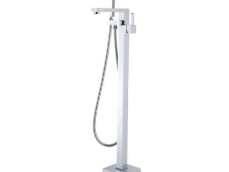 BATH SPOUT | Square Freestanding Bath Mixer With Handheld Shower Sale