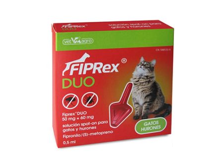 FIPREX DUO Pipeta Antiparasitaria con Fipronilo para Gatos y Hurones Online Hot Sale