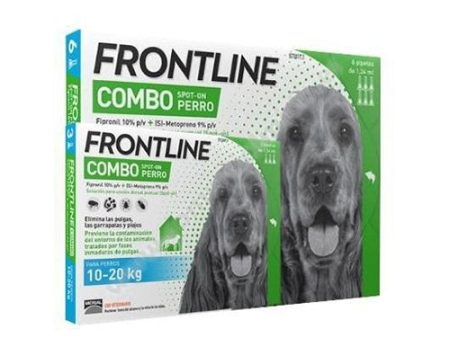 FRONTLINE Combo Pipetas Anti Pulgas y Garrapatas 1,34 ml para Perros Medianos Online now