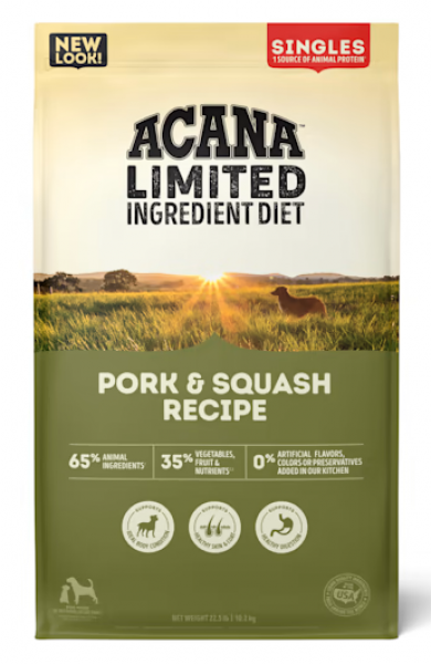 Acana Singles Pork & Butternut Squash 22.5 lb For Cheap