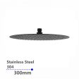 SHOWER HEAD | Super-slim Round Rainfall Shower Head 300mm Online Sale