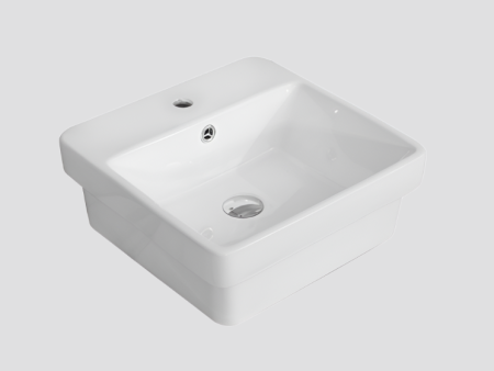 BASIN | KDK Ultra Slim Gloss White Art Basin (Insert Basin with Overflow) Online Sale