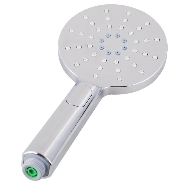 SHOWER HEAD | ROUND CHROME ABS 3 FUNCTION HANDHELD SHOWER ONLY Sale