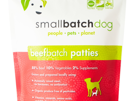 Small Batch Frozen Dog Patties Beef 6 lb. Fashion