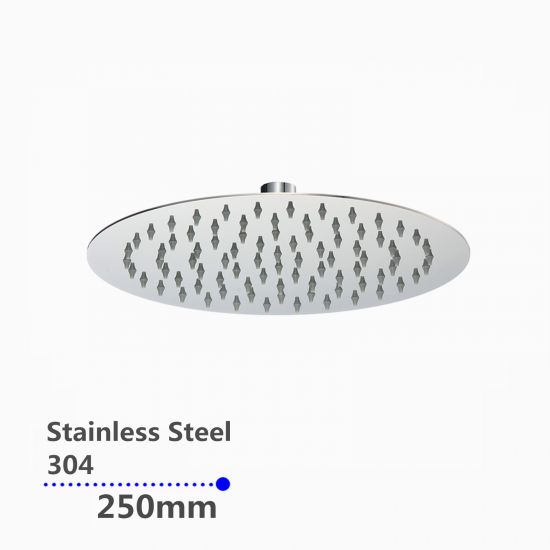 SHOWER HEAD | Super-slim Round Rainfall Shower Head 250mm Cheap