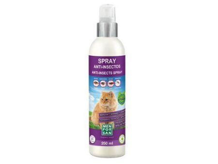 MENFORSAN Spray Antiparasitario 250 ml Repelente Insectos para Gatos Hot on Sale