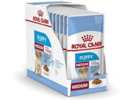 ROYAL CANIN PUPPY MEDIUM WET Salsa para Cachorros 10x140gr For Discount