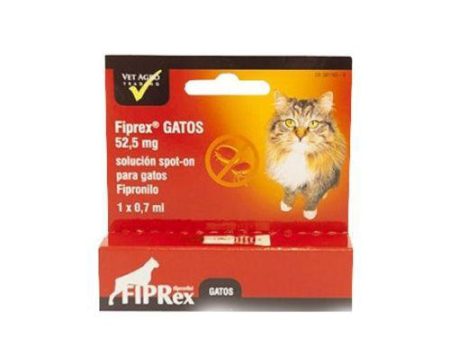 Fiprex C 52.2 mg Pipeta Anti Pulgas y Garrapatas con Fipronilo para Gatos For Sale