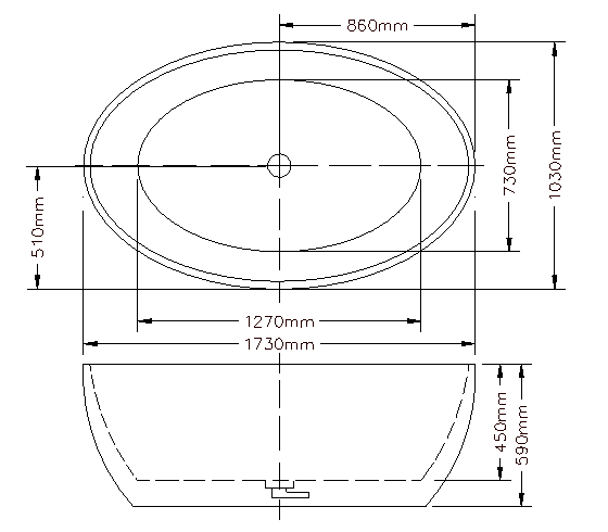 BATHTUB | KDK Lucia LBT1800 Free Standing Bathtub Sale