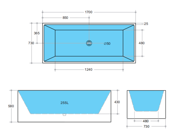 BATHTUB | KDK Theo KBT-9 Free Standing Bathtub Sale