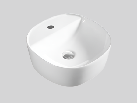 BASIN | KDK Ultra Slim Gloss White Art Basin (Above Counter Basin) Fashion