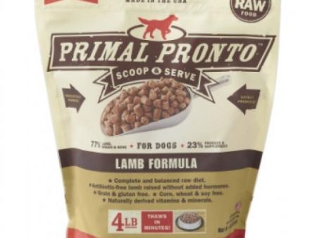 Primal Dog Pronto Lamb 4 lb. Online Hot Sale