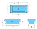 BATHTUB | KDK KBT-2 Qubist Free Standing Bathtub Sale