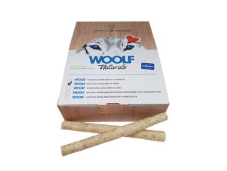 Snack Natural WOOLF Palitos de Ternera y Tripa 900 gr para Perros Online now