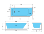 BATHTUB | KDK Corner KBT-6 Back To Wall For Cheap