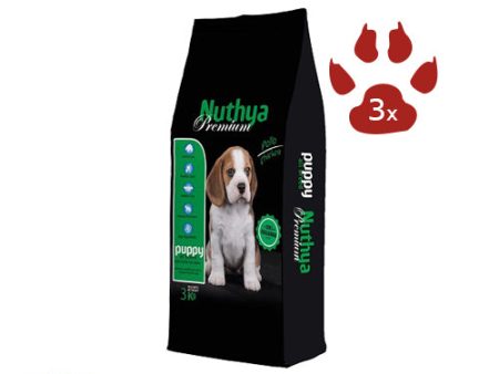 Comida NUTHYA Premium Puppy 3x3 Kg para Cachorros Supply