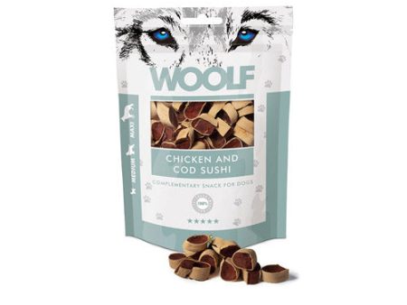 Snack Natural WOOLF Sushi de Pollo y Bacalao 100 gr para Perros Online