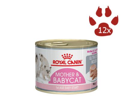 ROYAL CANIN MOTHER & BABYCAT ULTRA SOFT MOUSSE para Gatitos y Gatas 12x195gr Online now