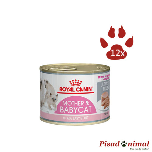 ROYAL CANIN MOTHER & BABYCAT ULTRA SOFT MOUSSE para Gatitos y Gatas 12x195gr Online now