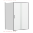 Shower Panels | 6mm V6 Sliding Semi-frame Return Panel Sale