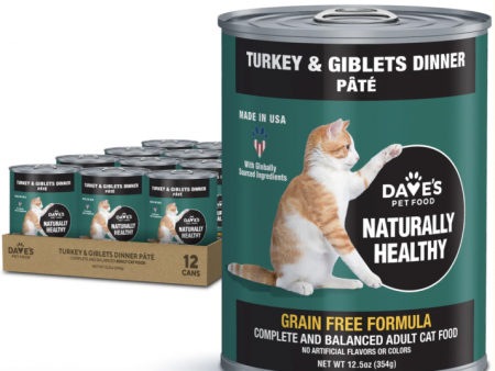 Dave s Cat Turkey & Giblets 12.5 oz. Online Sale