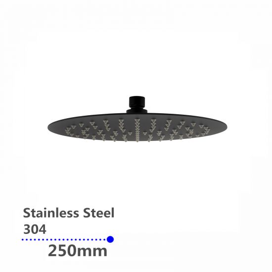 SHOWER HEAD | Super-slim Round Rainfall Shower Head 250mm Cheap