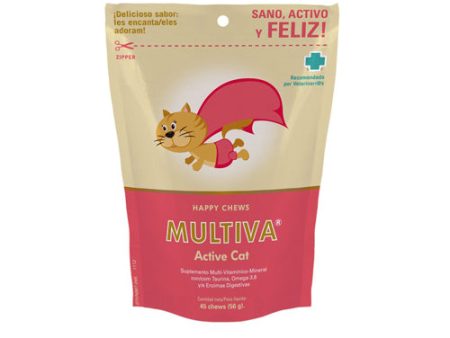 VETNOVA Multiva Active Cat 45 Chews Suplemento Alimenticio Gato Supply