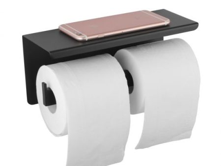 PAPER HOLDER | IVANO Series Double Toilet Paper Holder with Cover Online now