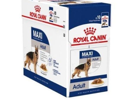 ROYAL CANIN ADULT MAXI WET Carne en Salsa Perros Adultos Grandes 10x140gr Hot on Sale