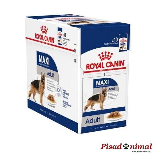 ROYAL CANIN ADULT MAXI WET Carne en Salsa Perros Adultos Grandes 10x140gr Hot on Sale