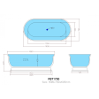 BATHTUB | KDK Fremantle FBT1700 Free Standing Bathtub Online now