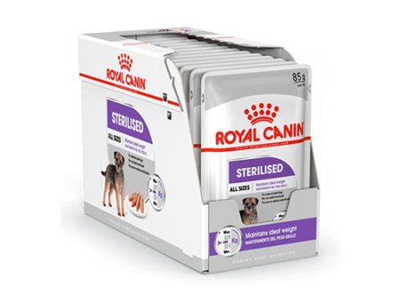 ROYAL CANIN STERILISED Paté para Perros Esterilizados 12x85gr Online now