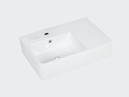 BASIN | KDK Ultra Slim Gloss White Art Basin (Wall Hung with Overflow) Online now