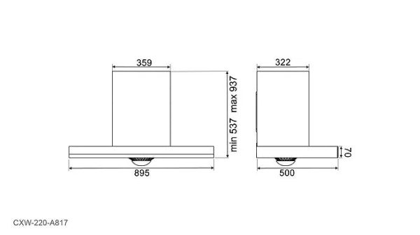 RANGEHOODS | ROBAM Monochrome A817 For Sale