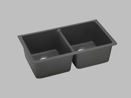 SINK  |  Kitchen Sink Granite Stone Under Mount Double Bowls 838*476*241mm on Sale