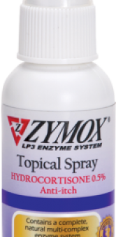 Zymox Topical Spray w  .5% Hydrocortisone 2 oz. Online Hot Sale