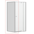 Shower Panels | 6mm V6 Pivot Semi-Frame Return Panel For Cheap