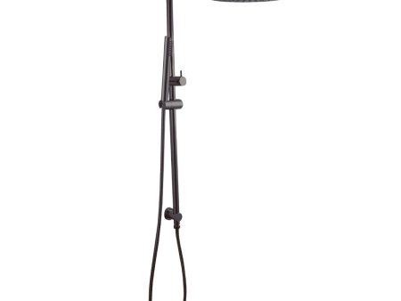 SHOWER STATION | Pentro 250mm Gun Metal Grey Round Handheld Shower Station Fashion