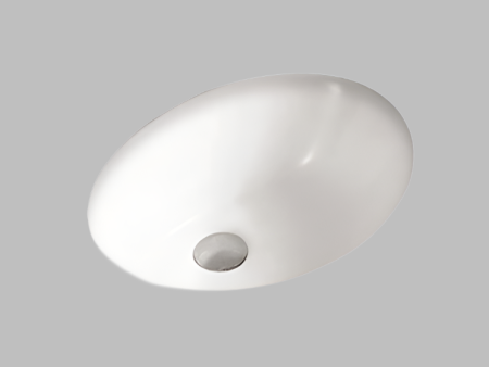 BASIN | KDK Gloss White Art Basin Undermount with Overflow Cheap