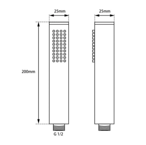 SHOWER HEAD | Round Brass Single Function Handheld Shower Sale